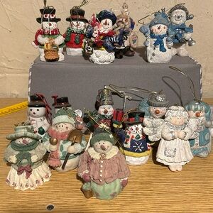 Snowmen tree ornaments